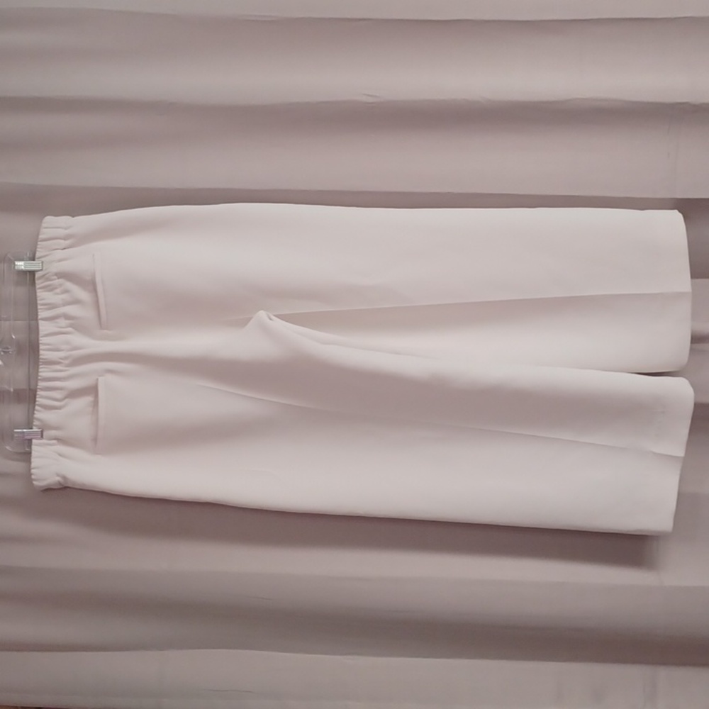 Banana Republic Hayden Crepe Wide Leg High Rise Pants Stretch Pull On Pockets XL - Picture 10 of 15